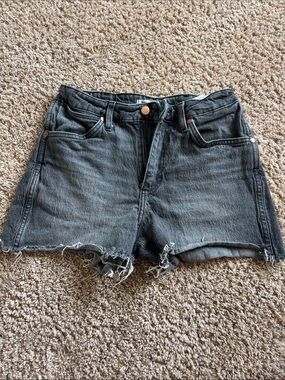 Wrangler Black Denim Cutoff Shorts